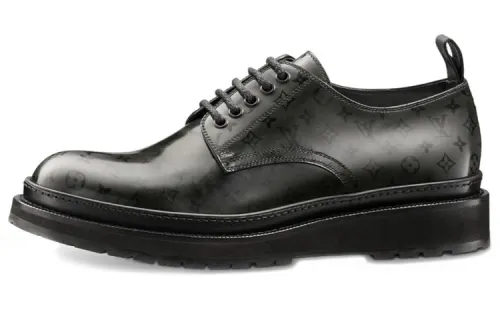 LOUIS VUITTON Black Ice Casual Shoes Men's Black