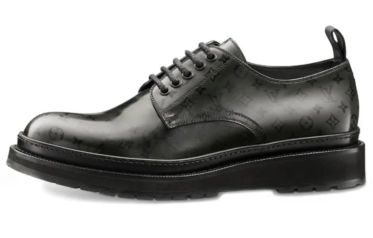 LOUIS VUITTON Black Ice Casual Shoes Men's Black