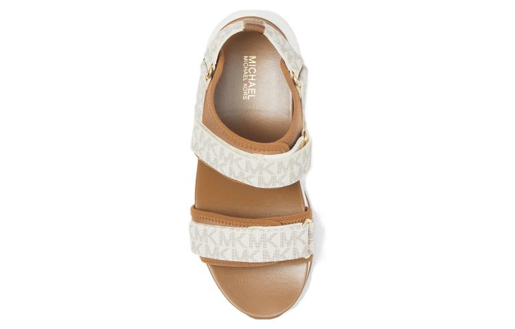MICHAEL KORS Fabric Beach Sandals Women's Brown