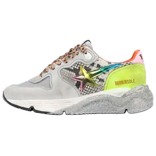Golden Goose Running Sole Casual Shoes Women's Low Top Gray
