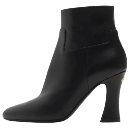Burberry Trinket Calfskin Ankle Boots 9cm Women's Black