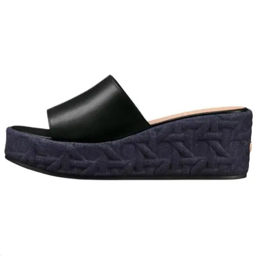 DIOR Slide Slippers 6.5cm Women's Black