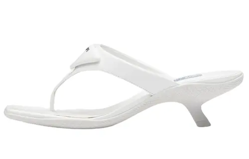 PRADA Abrasion Resistant Slip Resistant Flip Flops Women's White
