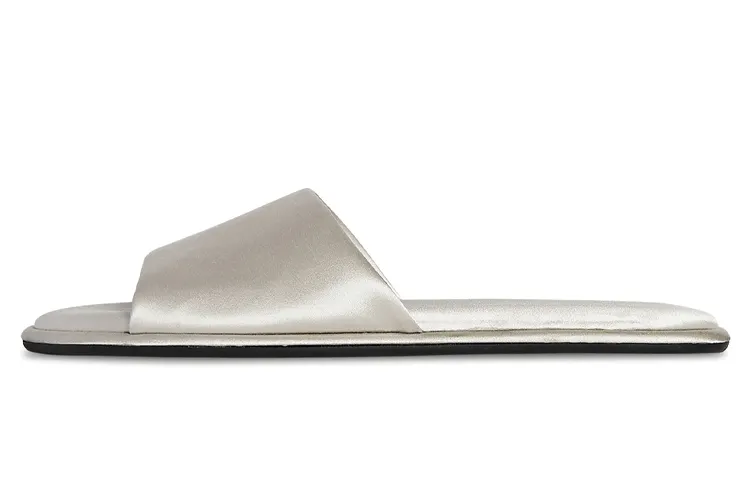THE ROW Slide Slippers Women's Silver
