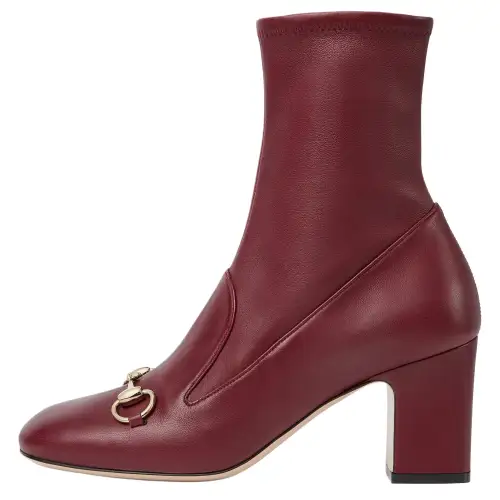 Gucci Wmns Horsebit Ankle Bootie 'Rosso Ancora' Women's