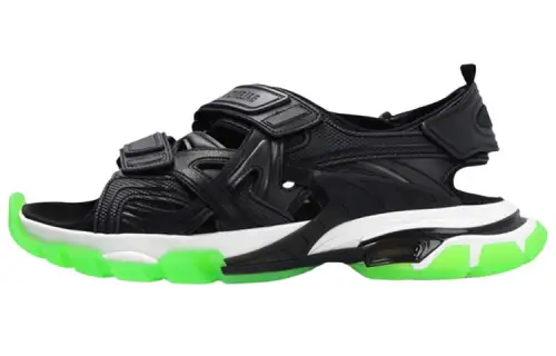 Balenciaga Track Sandal Black White Green