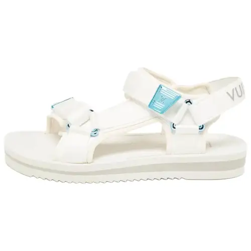 LOUIS VUITTON Panama Beach Sandals Men's White