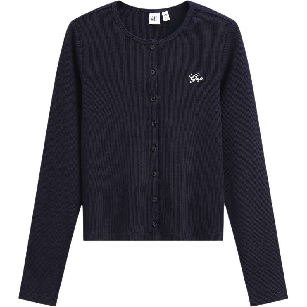 Женская футболка GAP Long Sleeve (черная)