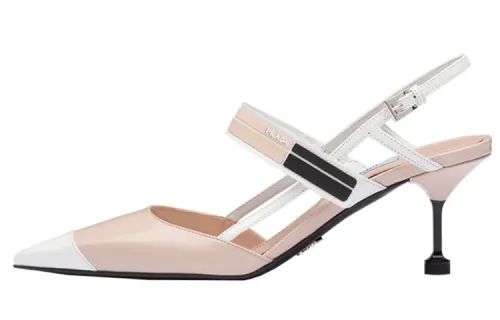 PRADA Slim Heel High Heels Women's Honey Pink