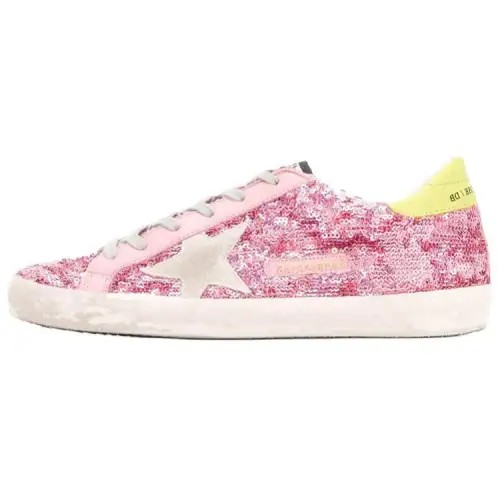 Golden Goose Super Star Skateboard Shoes Women's Low Top Pink