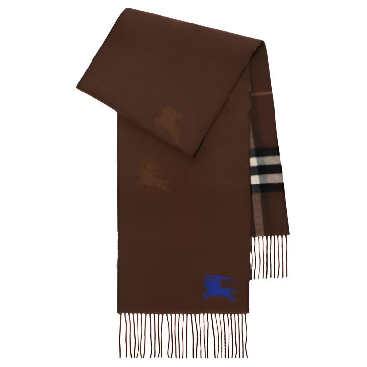 Женский шарф Burberry Fringe (коричневый)