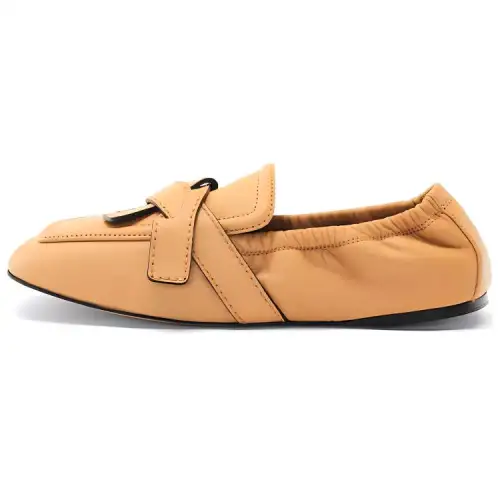 LOEWE Gate Leather Casual Shoes Women's Warm Sand