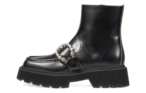 GUCCI GG Ankle Boots Women's Black