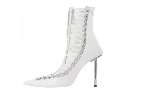 Balenciaga Corest Slim Heel High Heels Women's White