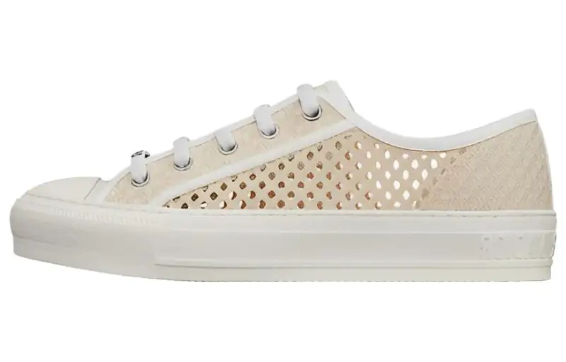 DIOR Walk'n'Dior Low top Skateboard Shoes Women's Beige