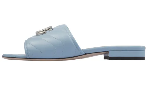 GUCCI Minimalist Style Stylish Sandal Women's Blue