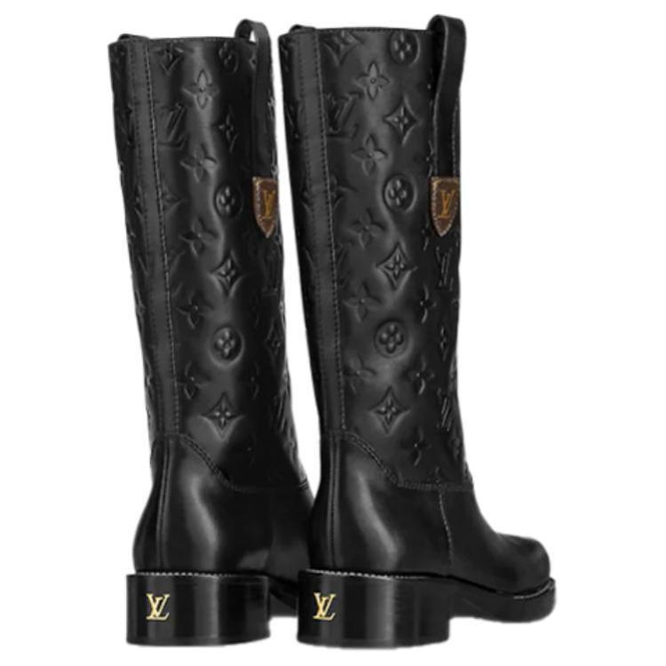LOUIS VUITTON Downtown Boots 'Black Monogram' Women's