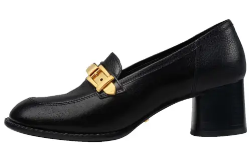 GUCCI Chain-detail 55mm Block-heel Loafers
