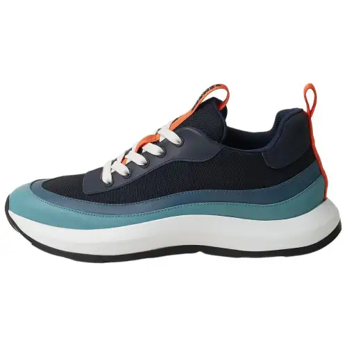HERMES Gramme Low top Casual Shoes Men's Blue