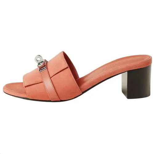 HERMES Gigi Slide Slippers Women's Pink
