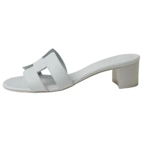 HERMES Oasis Slide Slippers 5cm Women's Glacier Blue