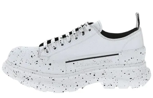 Alexander McQueen Tread Slick Sneakers 'White Black'