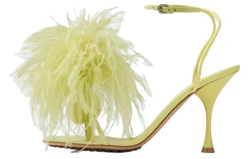 Bottega Veneta Dot Feather Stylish Sandal Women's Green