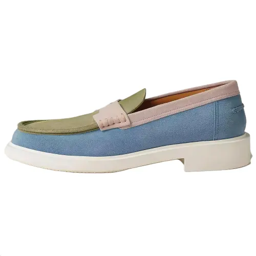 HERMES Guillaume Loafers Men's Blue