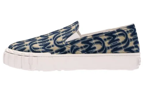 MIU MIU Low top Stylish Skateboarding Shoes Women's Blue White
