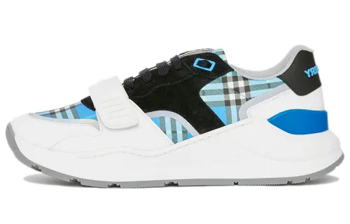 Burberry Ramsey Low top Athletic Shoes Women's Azure Blue