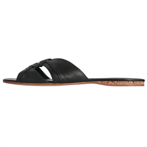 THE ROW Slide Slippers Women's Black