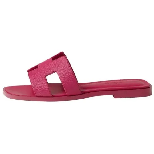 HERMES Oran Slide Slippers Women's Pink