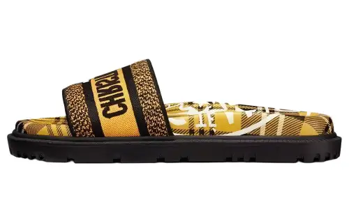 DIOR Dway Quick Dry Slide Slippers Women's Yellow Black