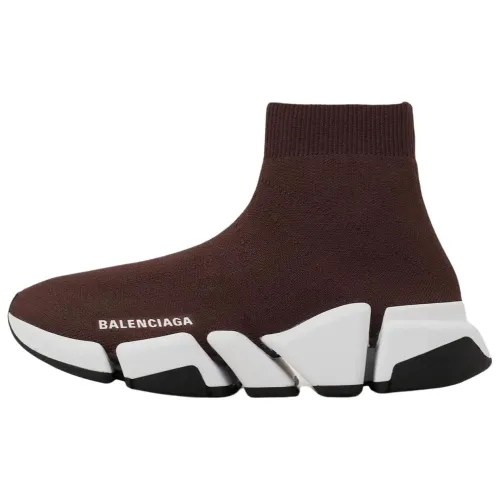 Balenciaga Speed 2.0 Fabric Mid top Casual Shoes Women's Brown