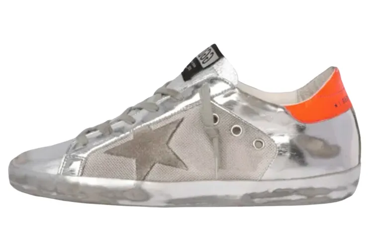Golden Goose Super Star Skateboard Shoes Women's Low Top Silver