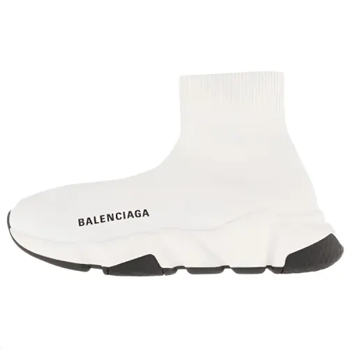 Balenciaga Speed Trainer High top Casual Shoes Women's White