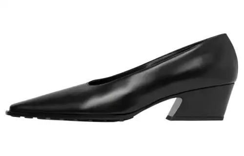 Bottega Veneta Te Leather Dress Shoes Men's Black