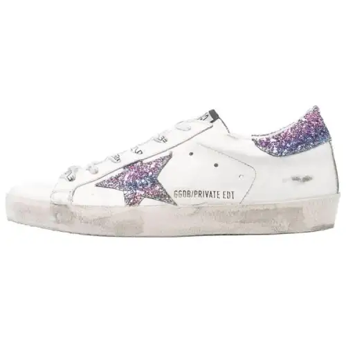 Golden Goose Super Star Leather Low top Stylish Skateboarding Shoes Women's White