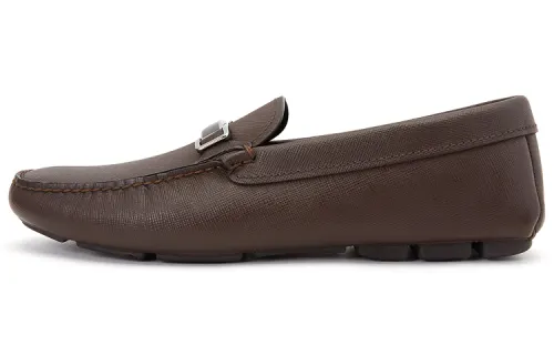 PRADA Men's Casual Shoes Men's Low Top Brown