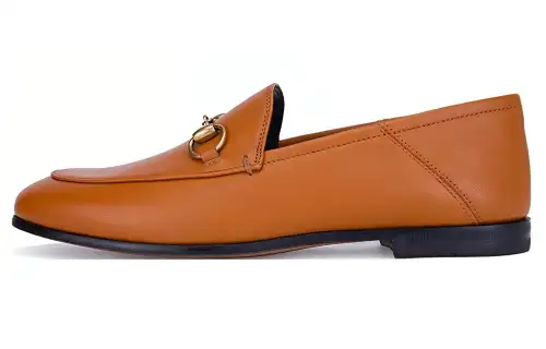 GUCCI Horsebit Casual Shoes Women's Brown