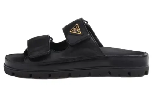PRADA Padded Leather Sandals