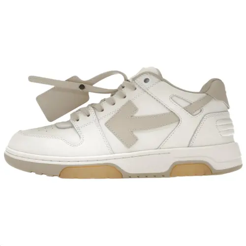 OFF WHITE Out Of Office Ooo Low Tops White Beige