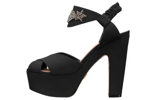 DIOR Muse Chunky Heel High Heels 13cm Women's Black