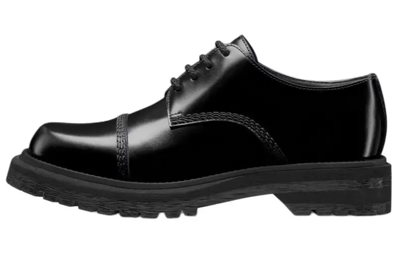 DIOR Diorebel Cow Leather Casual Shoes Women's Black