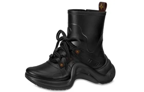 LOUIS VUITTON Lv Archlight Rain Boots Black Women's