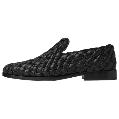 Bottega Veneta Astaire Sheepskin Casual Shoes Men's Black