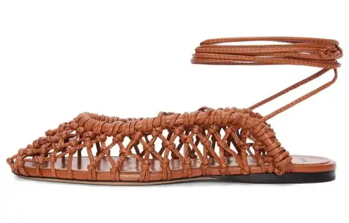 LOEWE Comfortable Round Toe Casual Shoes Women's Umber