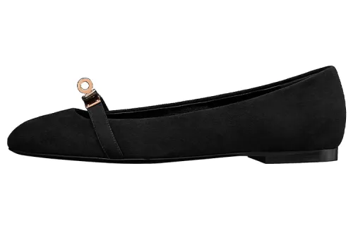 HERMES Bilbao Casual Shoes Women's Black