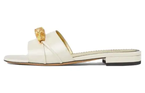 GUCCI Slide Slippers Women's White