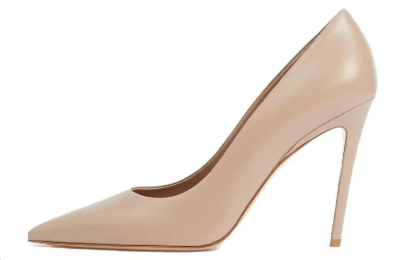 Burberry Slim Heel High Heels 10cm Women's Nude